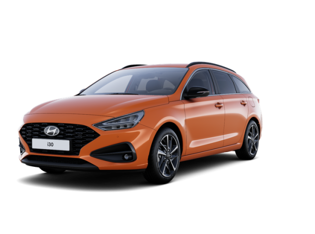 Nová i30 Kombi - N Line - 1,5i 71 kW 4×2 - Černý - Jupiter Orange Metallic