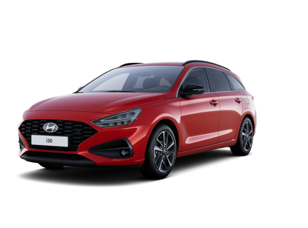 Nová i30 Kombi - N Line - 1,0 T-GDI 74 kW 4×2 - Černý - Ultimate Red Metallic