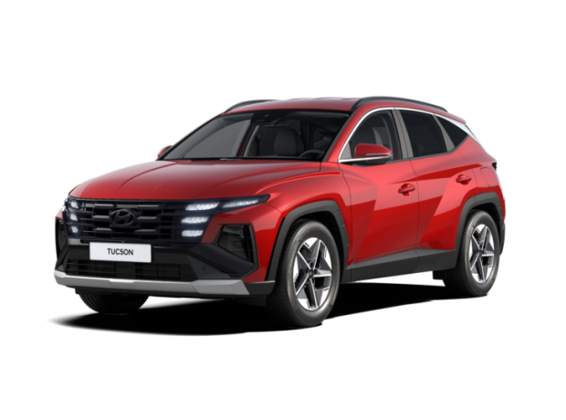 Nový TUCSON - Style - 1,6 T-GDI 118 kW 4×4 - Černý - Ultimate Red Metallic