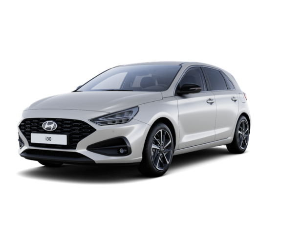 Nová i30 Hatchback - Smart - 1,0 T-GDI 74 kW 4×2 - Černý - Shimmering Silver Metallic Metallic