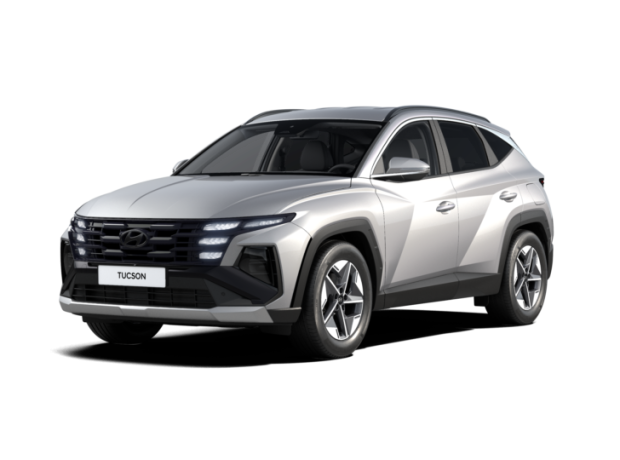 Nový TUCSON - Comfort - 1,6 T-GDI 118 kW 4×2 - Černý - Shimmering Silver Metallic Metallic