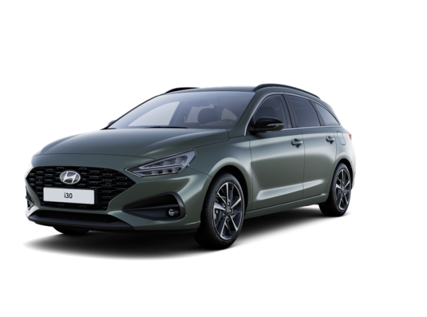 Nová i30 Kombi - Comfort - 1,0 T-GDI 74 kW 4×2 - Černý - Cypress green Pearl