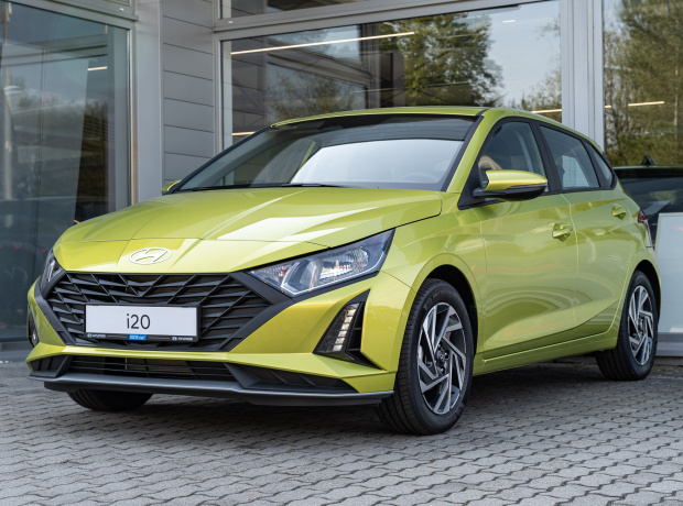 Nová i20 - Wave - 1,2i 58 kW 4×2 - Černý - Lucid Lime Metallic